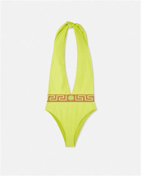 versace mens beachwear|Versace greca One Piece swimsuit.